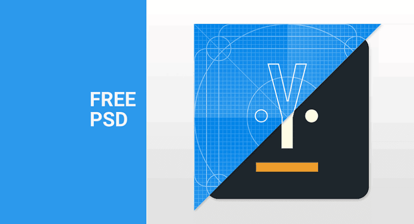 Материальные иконки в PSD