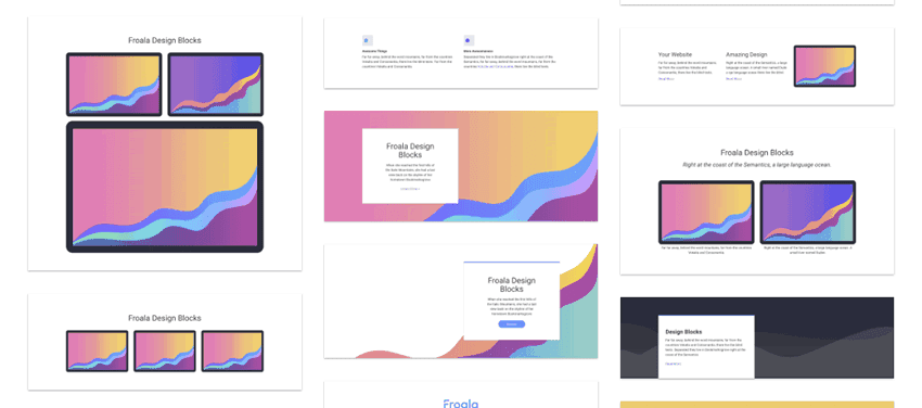 Froala материальный дизайн