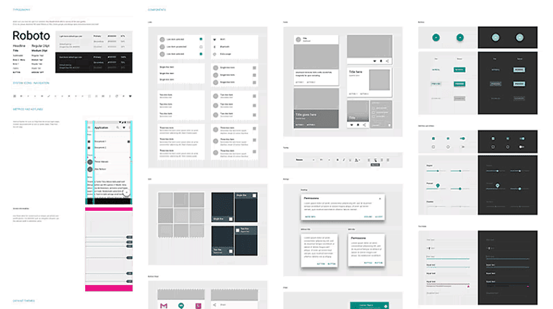 UI Sketch материальный дизайн