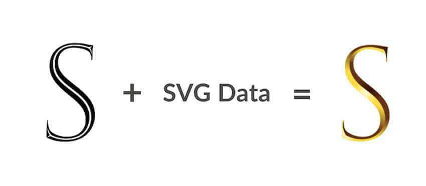 Пример цветного ширфта Тренды веб-дизайна