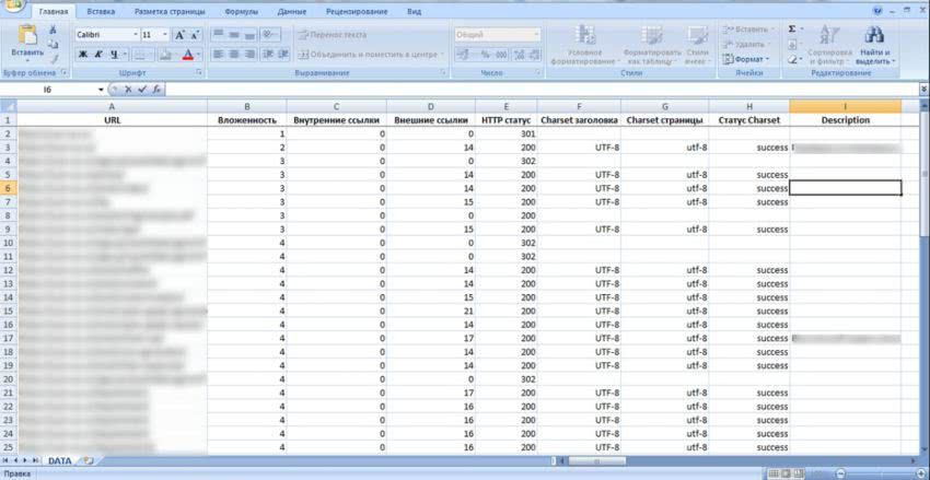 Скачать результаты анализа в таблице