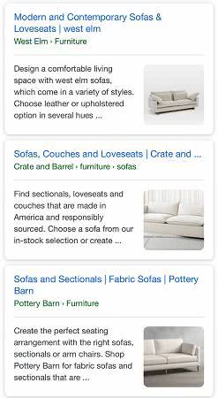 Google увеличил число миниатюр в мобильном поиске