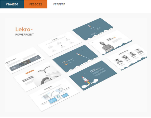 20 стильных цветовых схем PowerPoint