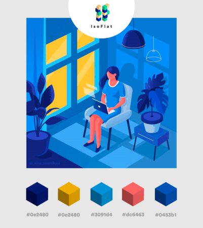 10 крутых трендовых цветовых схем